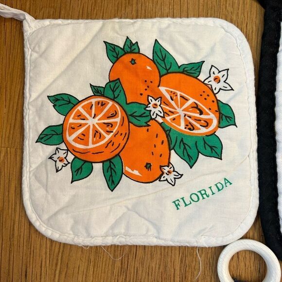 VTG Kay Dee Design & Misc Farmhouse Country Florida Animals Pot Holders - Picture 6 of 10